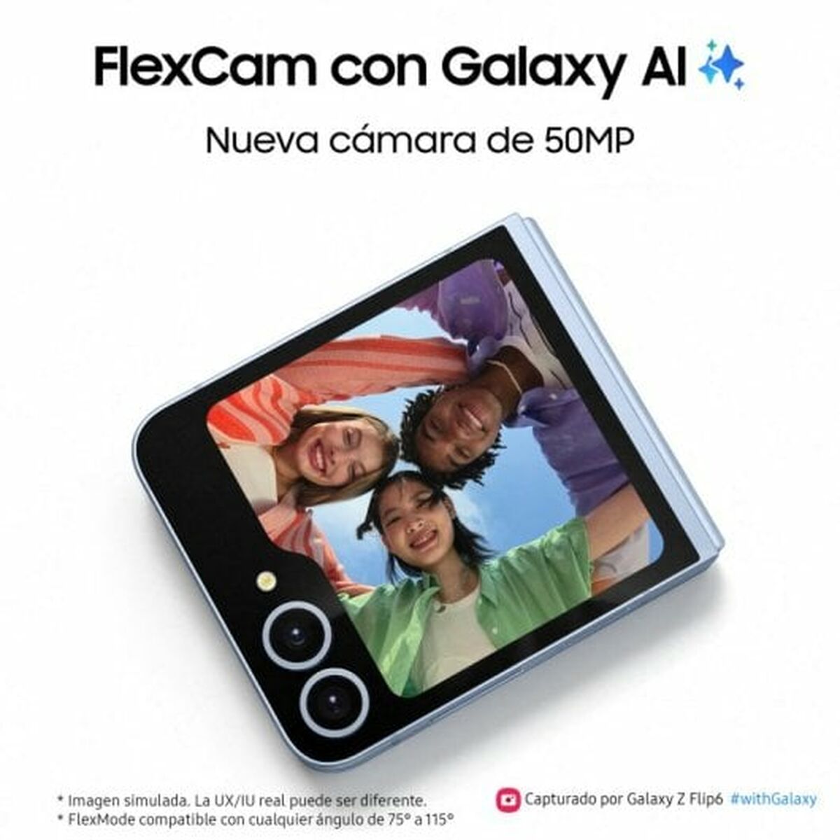 Smartphone Samsung Galaxy Z Flip6 6,7" 12 GB RAM 256 GB Gul - 3