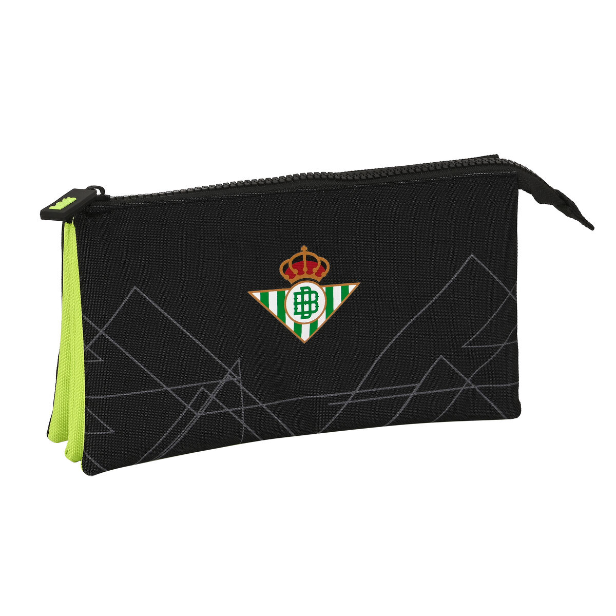 Tredubbel Carry-all Real Betis Balompié Svart Lime 22 x 12 x 3 cm - 4