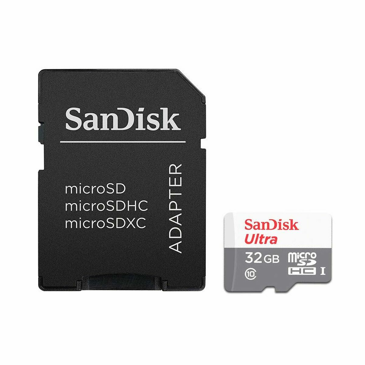 Micro-SD Minneskort med Adapter SanDisk SDSQUNR-032G-GN3MA C10 32 GB - 2