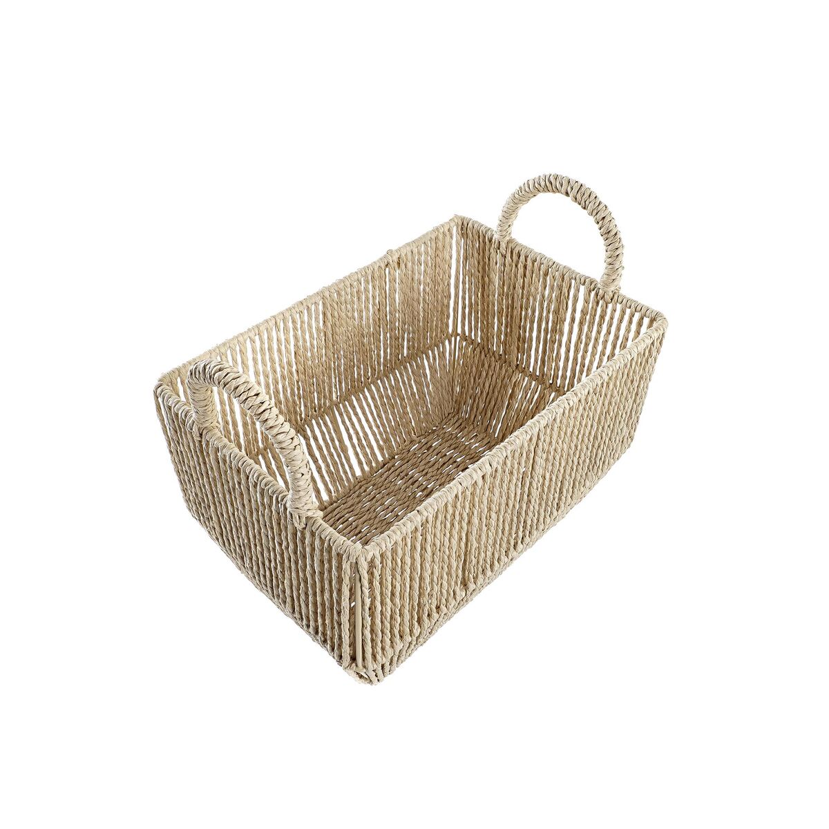 Korg - set DKD Home Decor Metall Naturliga fibrer (40 x 30 x 25 cm) - 8