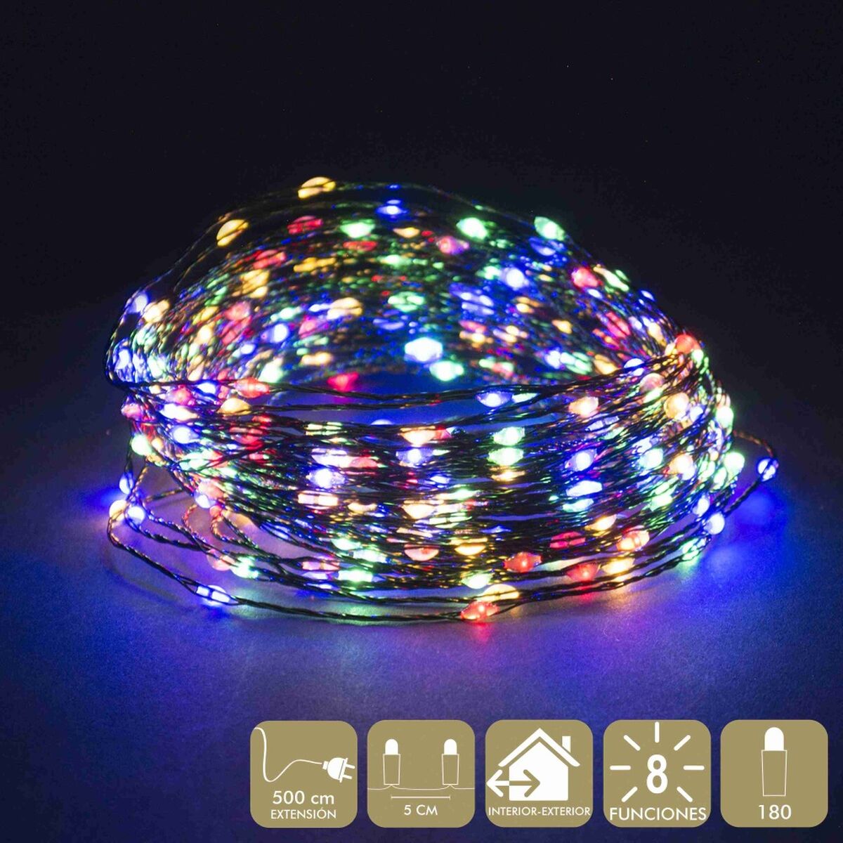 LED-krans Multicolour 5 m 9 m 15 X 8 X 9 CM - 2