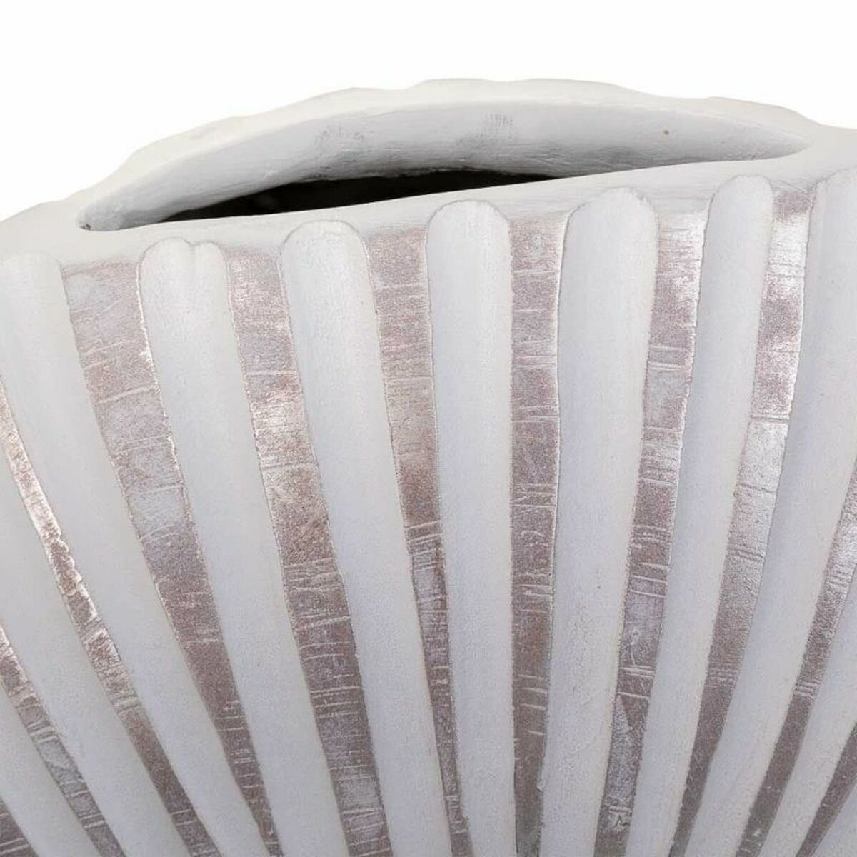 Vas Alexandra House Living Silvrig Polyresin 13 x 35 x 38 cm - 7