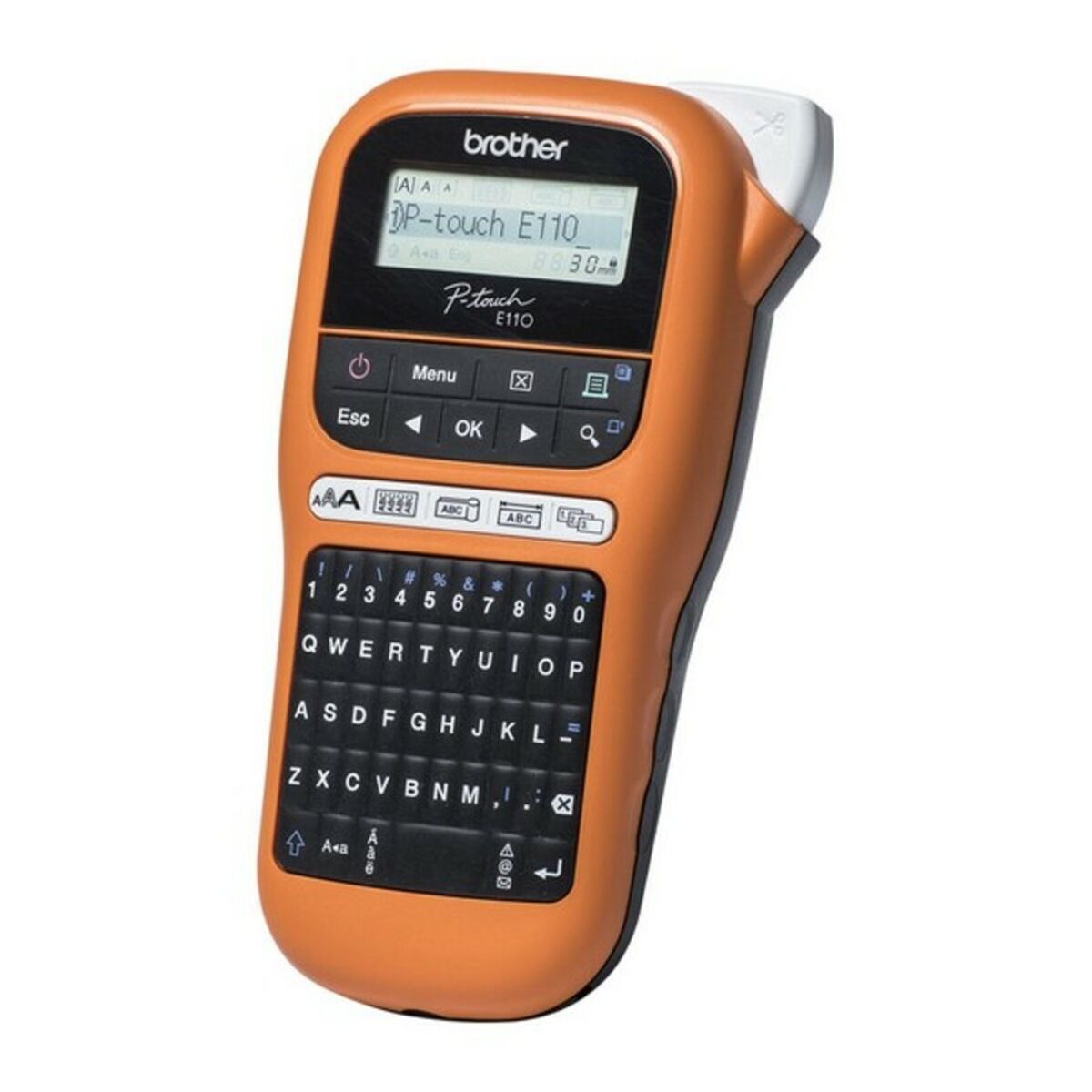 Elektrisk Etikettskrivare Bärbar Brother PTE110VP LCD Orange Svart/Orange - 3
