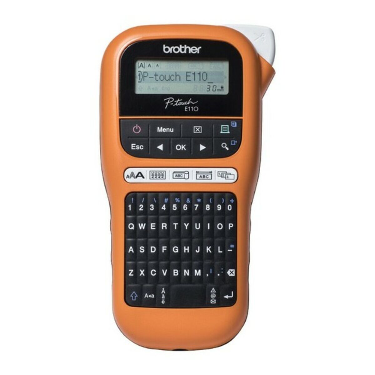 Elektrisk Etikettskrivare Bärbar Brother PTE110VP LCD Orange Svart/Orange