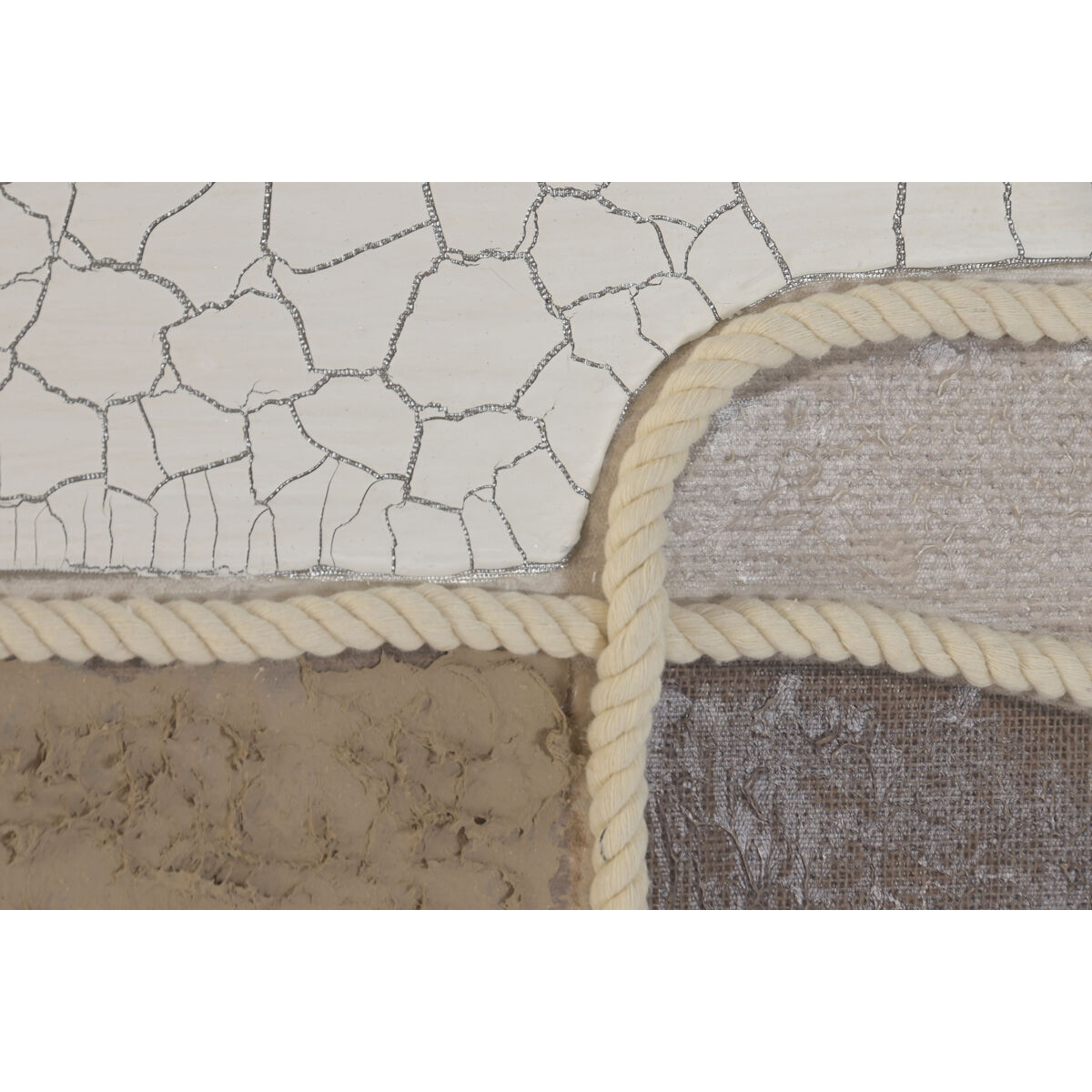 Kanvas Home ESPRIT Vit Beige Abstrakt Urban (2 antal) - 3