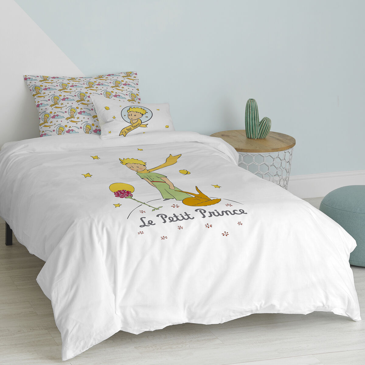 Täckslagsset HappyFriday Le Petit Prince Ses Amis Multicolour Säng 80 2 Delar - 2