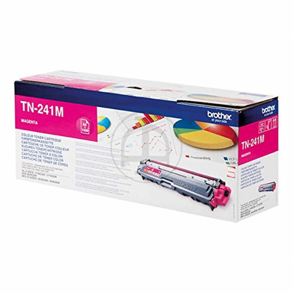 Original Toner Brother TN-241M Svart Magenta - 2