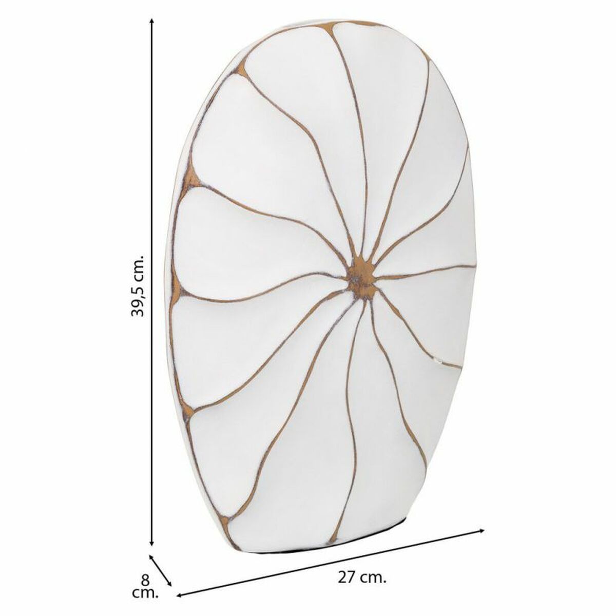 Vas Alexandra House Living Vit Polyresin 8 x 39 x 27 cm - 3
