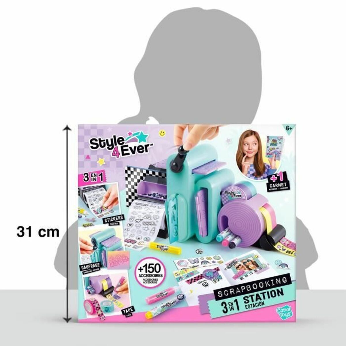 Craft Game Canal Toys Scrapbooking 34 x 8 x 31 cm - 3