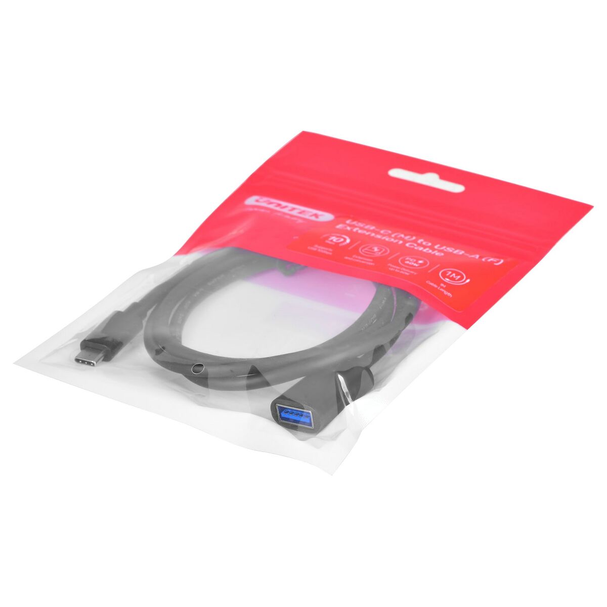 USB-C-kabel till USB Unitek C476BK-1M 1 m - 2