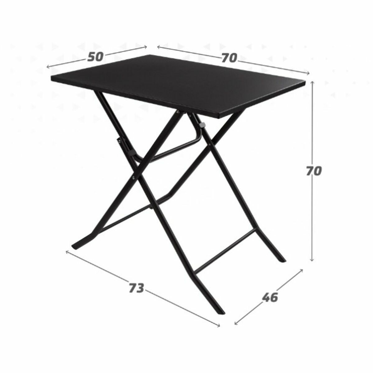 Fällbord Aktive Fyrkantig Stål 70 x 50 x 70 cm - 4