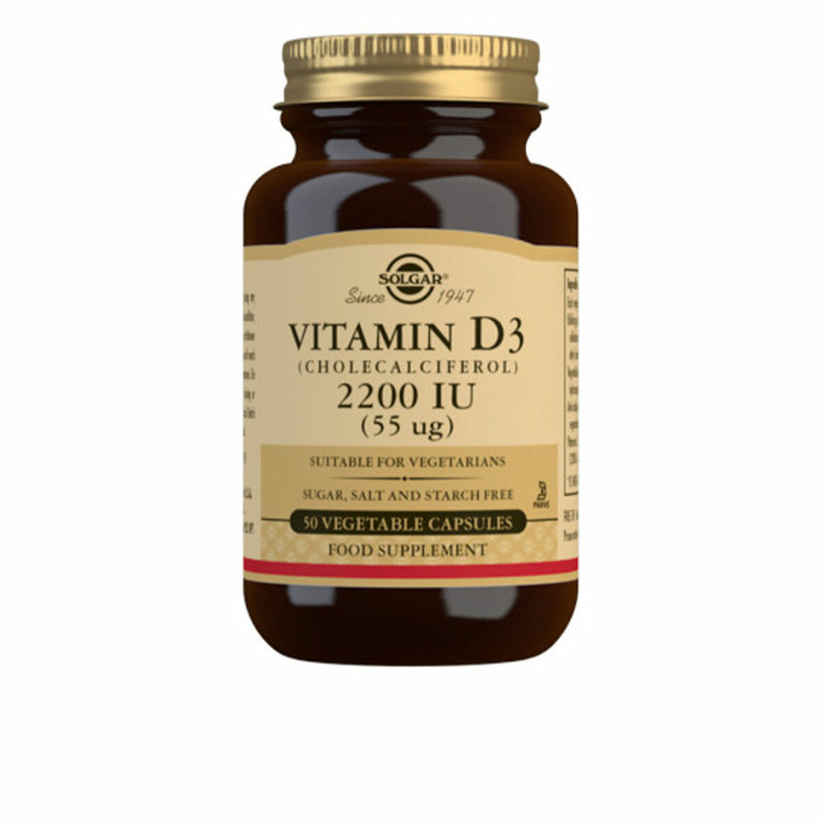 Vitamin D3 (kolekalciferol) Solgar   50 antal