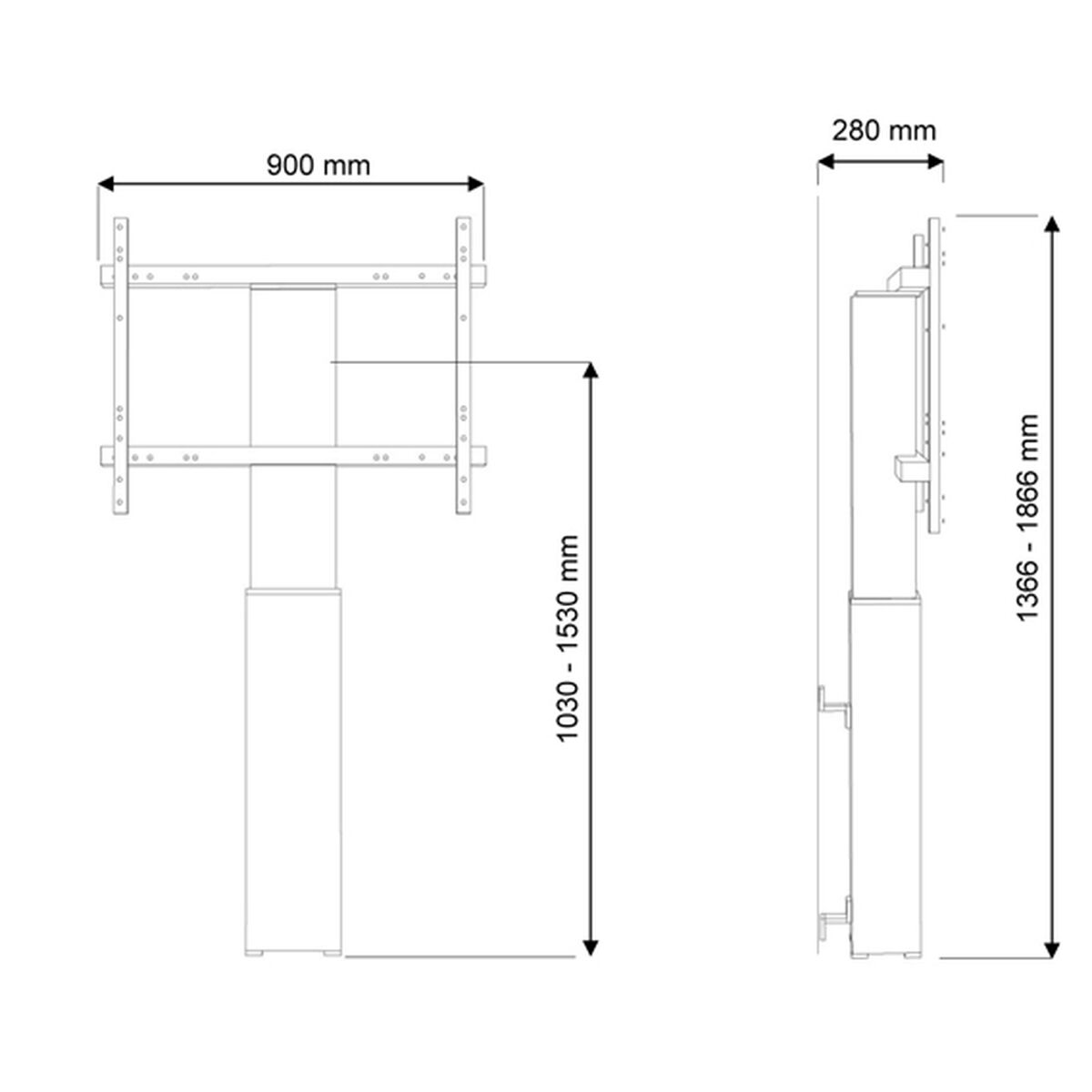 TV-fäste Neomounts PLASMA-W2250BLACK 42" 100" 130 Kg - 2