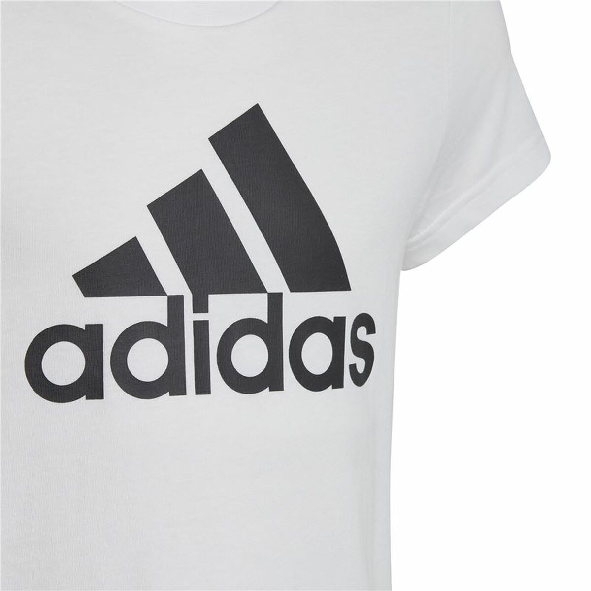 Barn T-shirt med kortärm Adidas Essentials Vit - 3