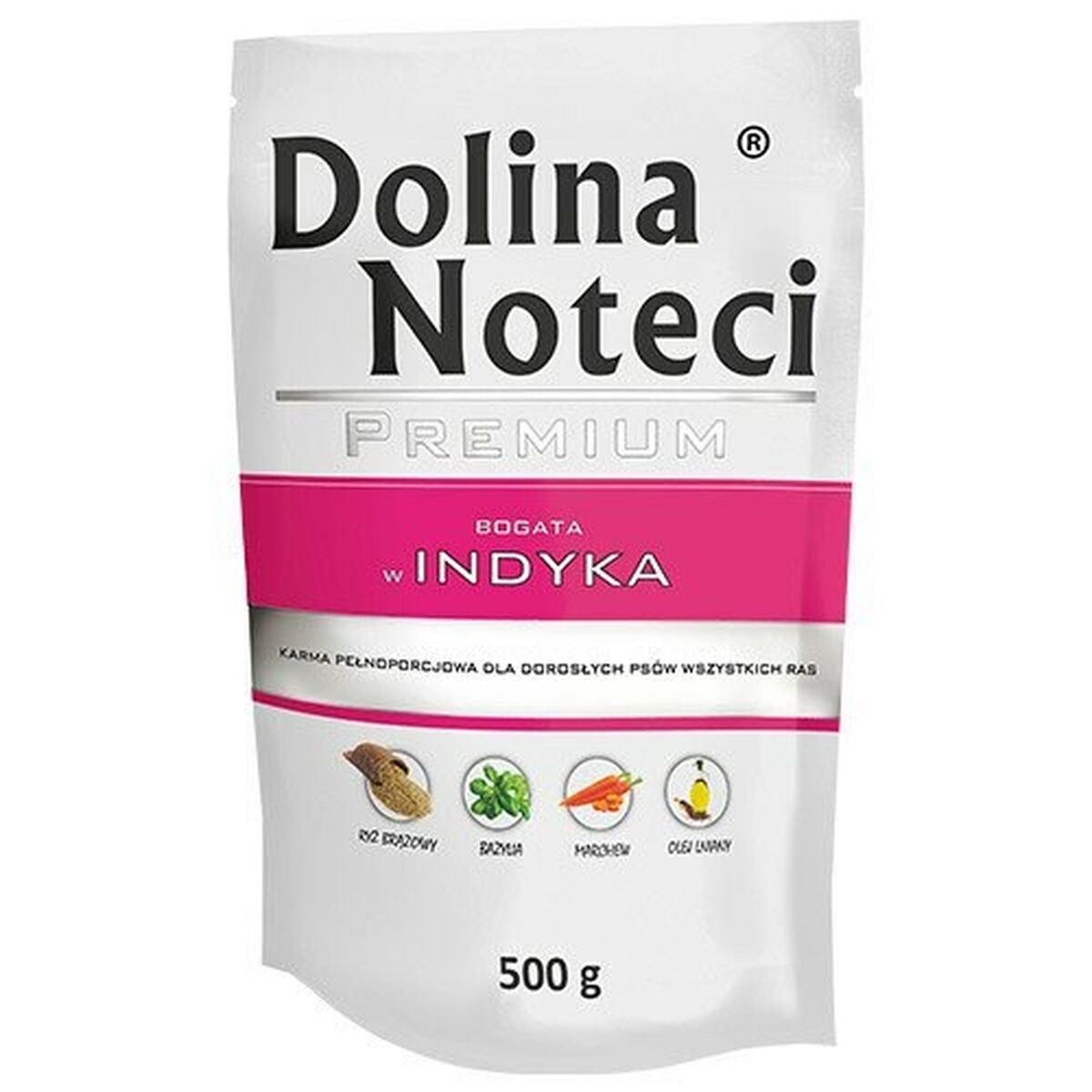 Våt mat Dolina Noteci Premium Kalkon Grönsak 500 L 500 g