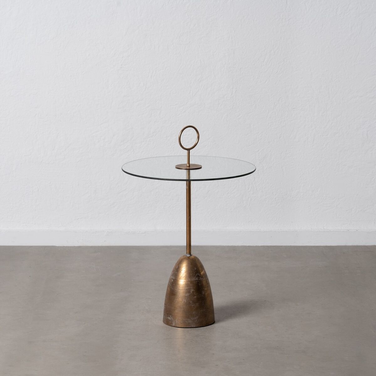 Sidobord Gyllene Glas Järn 50 x 50 x 75,5 cm - 2