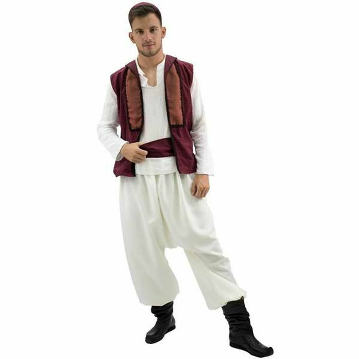 Maskeraddräkt vuxna Limit Costumes Aladdín 4 Delar Vit