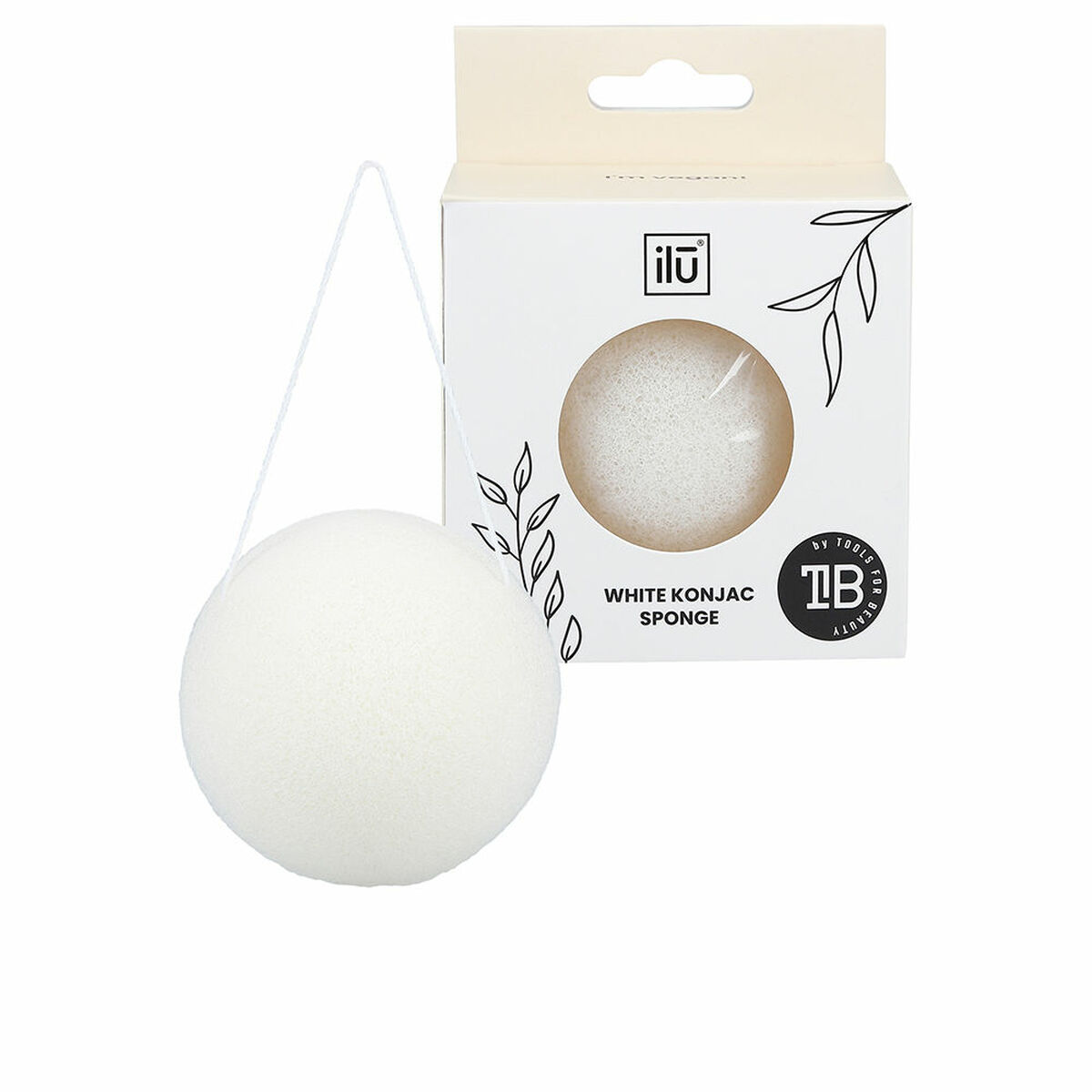 Exfolierande ansiktssvamp Il? Konjac Vit (1 antal) - 2