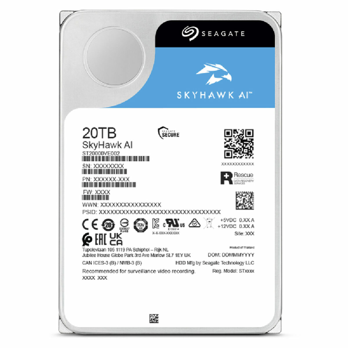 Hårddisk Seagate ST12000VE003 3,5" 12 TB - 2