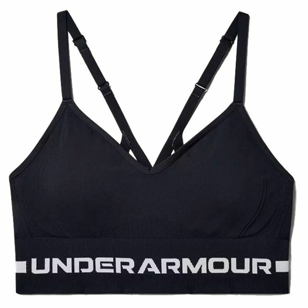 Sport-BH Under Armour Seamless Low Long Svart - 3