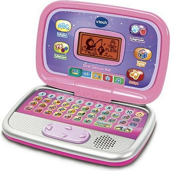 Bärbar dator Vtech Ordi Genius Kid Utbildningsspel Rosa Interaktivt Franska (FR)