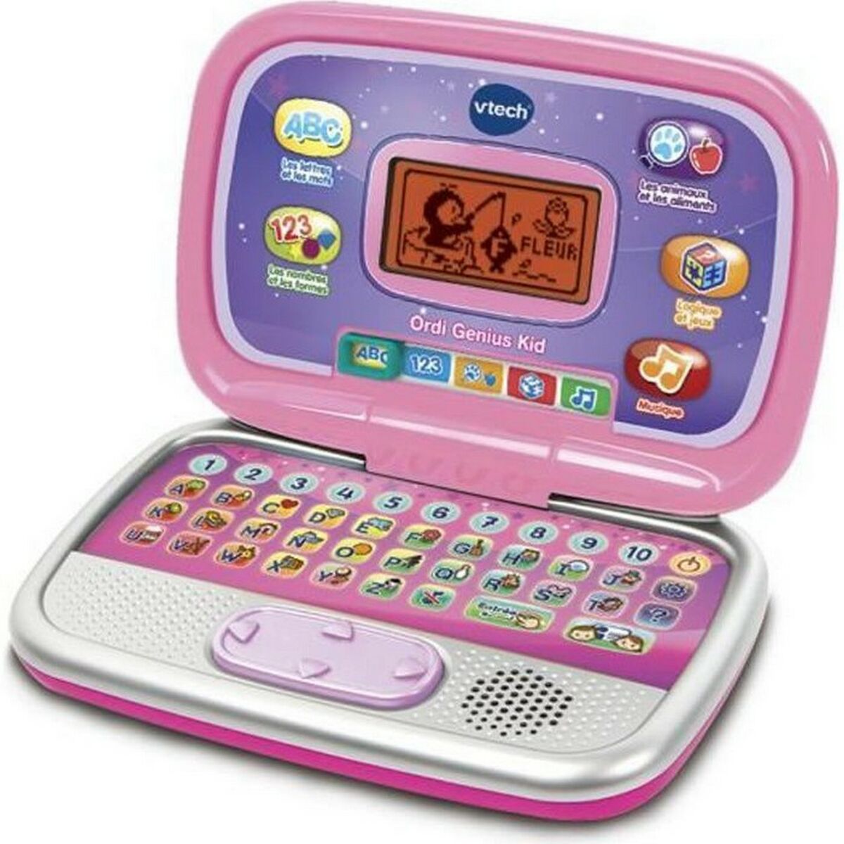 Bärbar dator Vtech Ordi Genius Kid Utbildningsspel Rosa Interaktivt Franska (FR) - 3