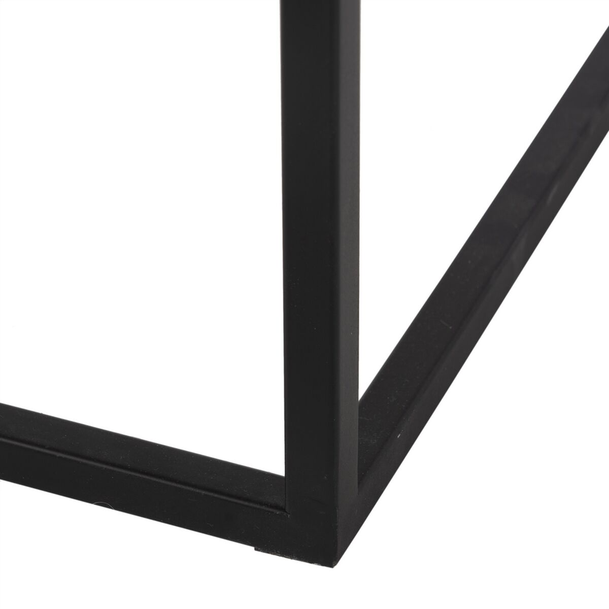 3-bordsset Svart Naturell Järn Trä MDF 57,5 x 37,5 x 67,5 cm (3 antal) - 3