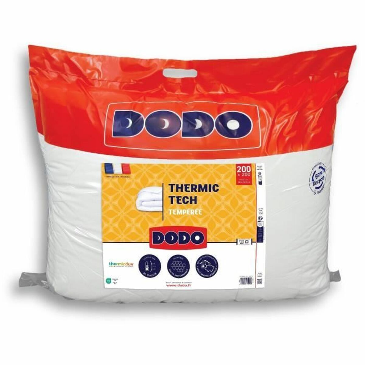 Täcke DODO THERMIC TECH Vit 250 g/m² 200 x 200 cm