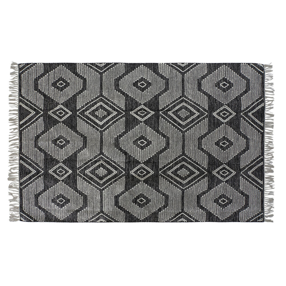 Matta DKD Home Decor Vit Svart Bomull (120 x 180 x 1 cm)