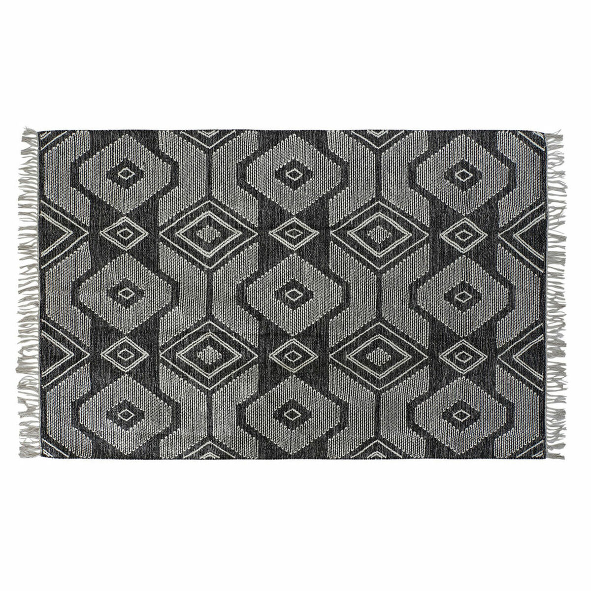 Matta DKD Home Decor Vit Svart Bomull (120 x 180 x 1 cm) - 8