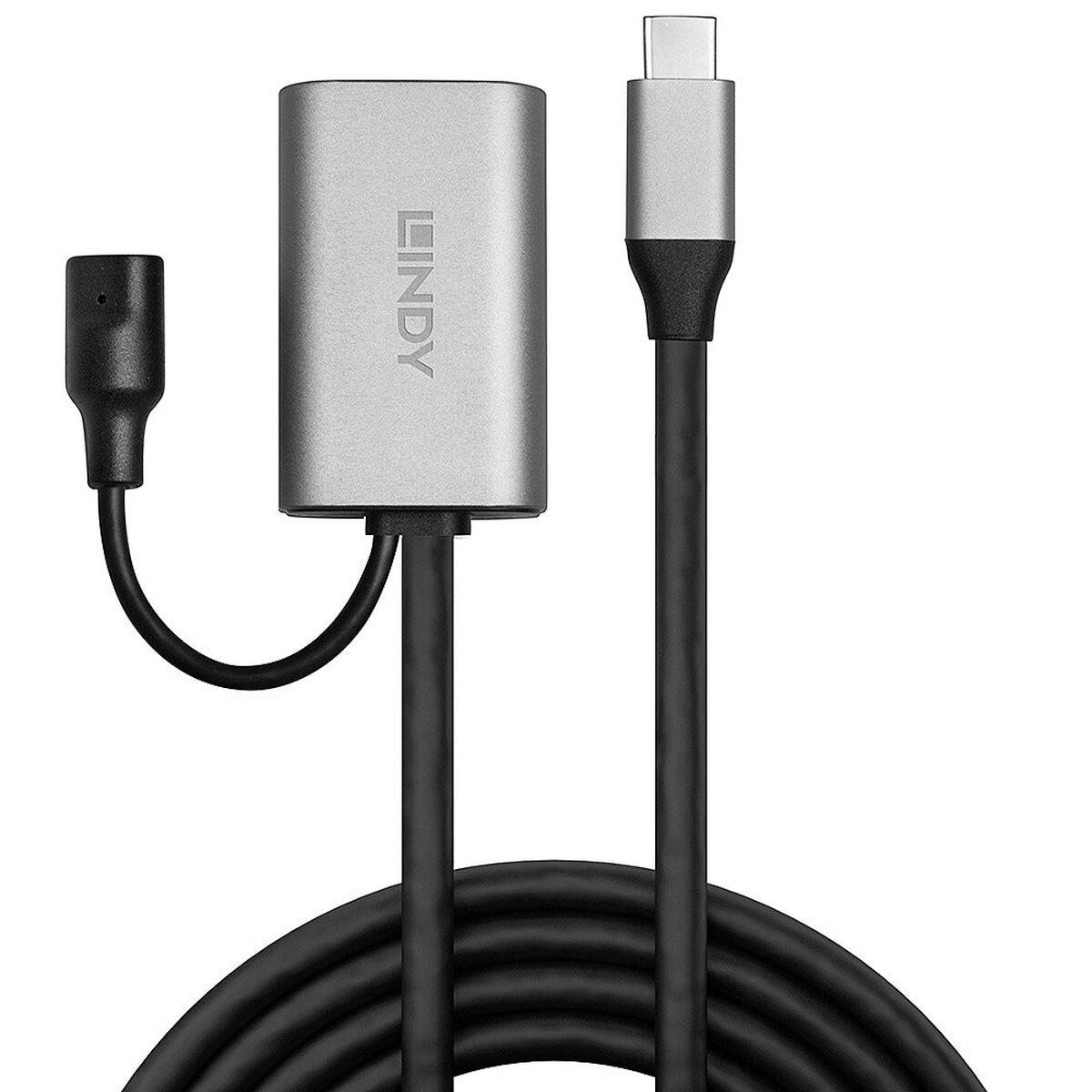 USB-C-kabel LINDY 43270 5 m Svart Silvrig - 5