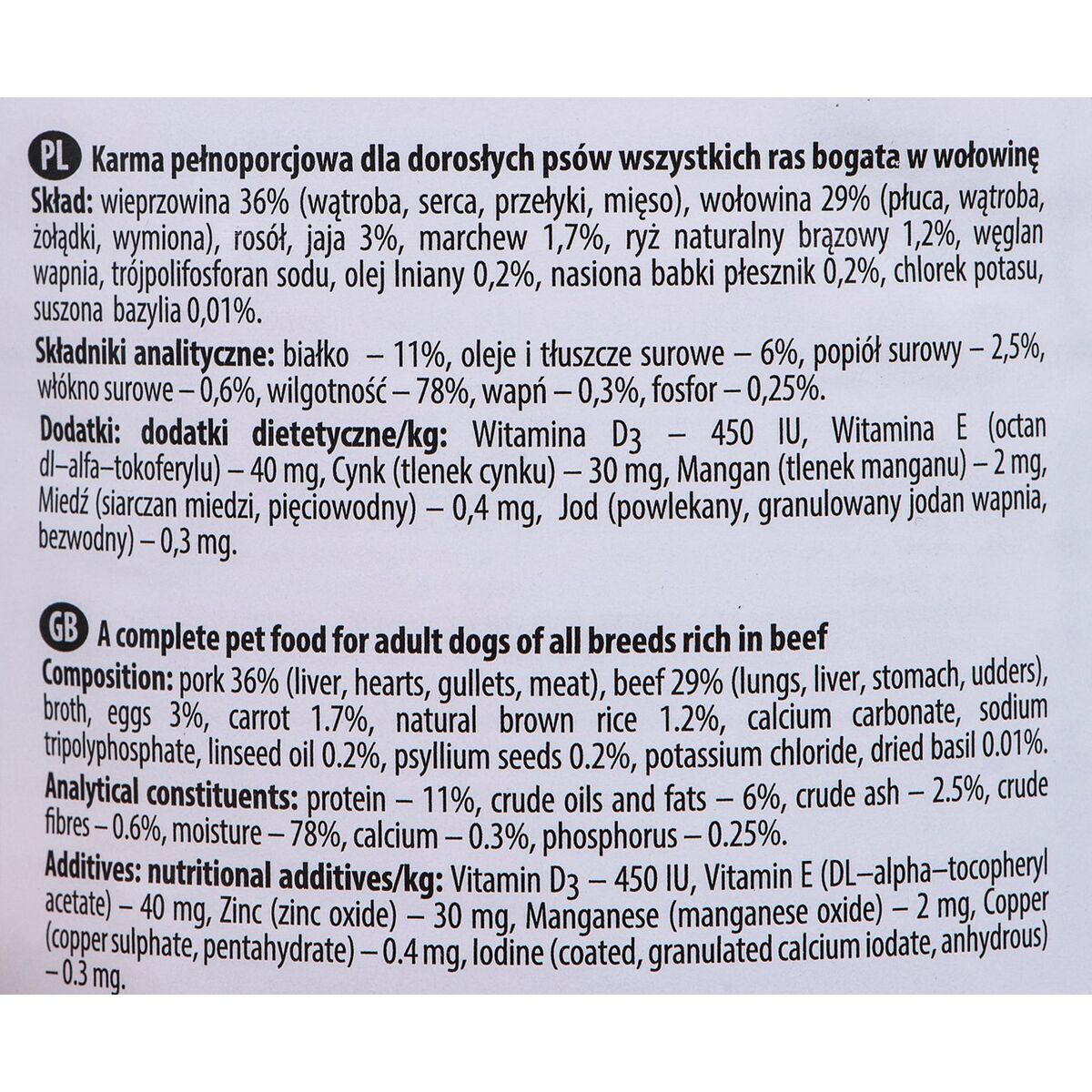 Våt mat Dolina Noteci Premium Kalvkött Gris 400 g - 2