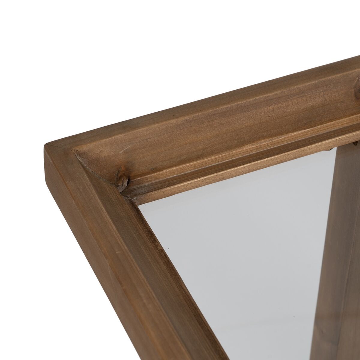 Sidobord Naturell Härdat glas Granträ 50 x 38 x 60 cm - 7