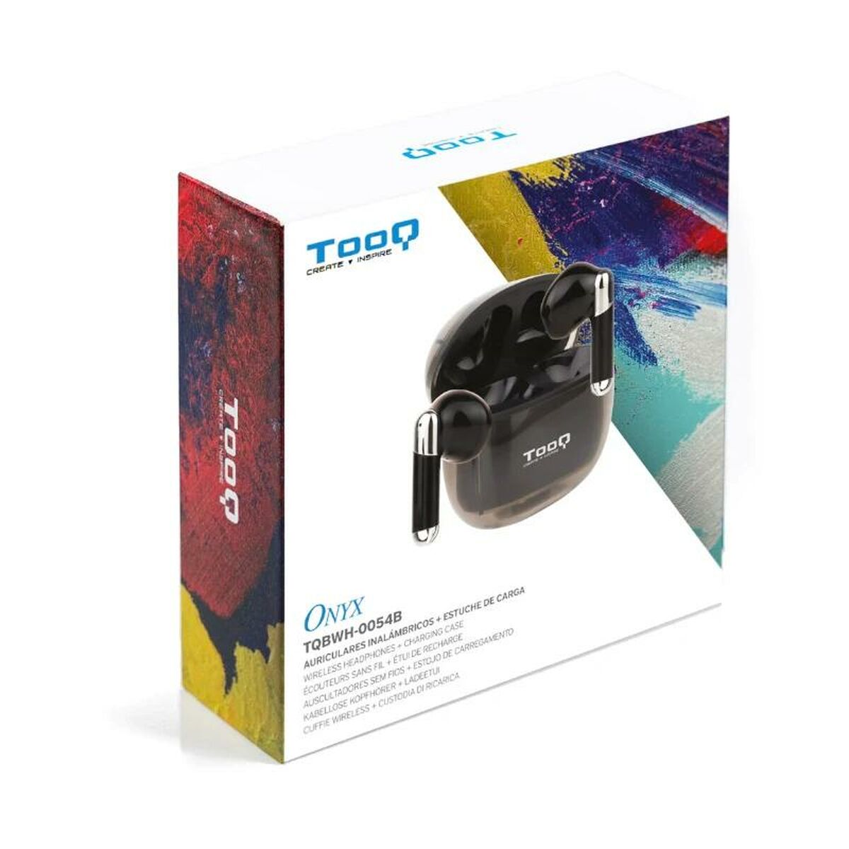 Ear Bluetooth hörlurar TooQ ONYX Svart - 4