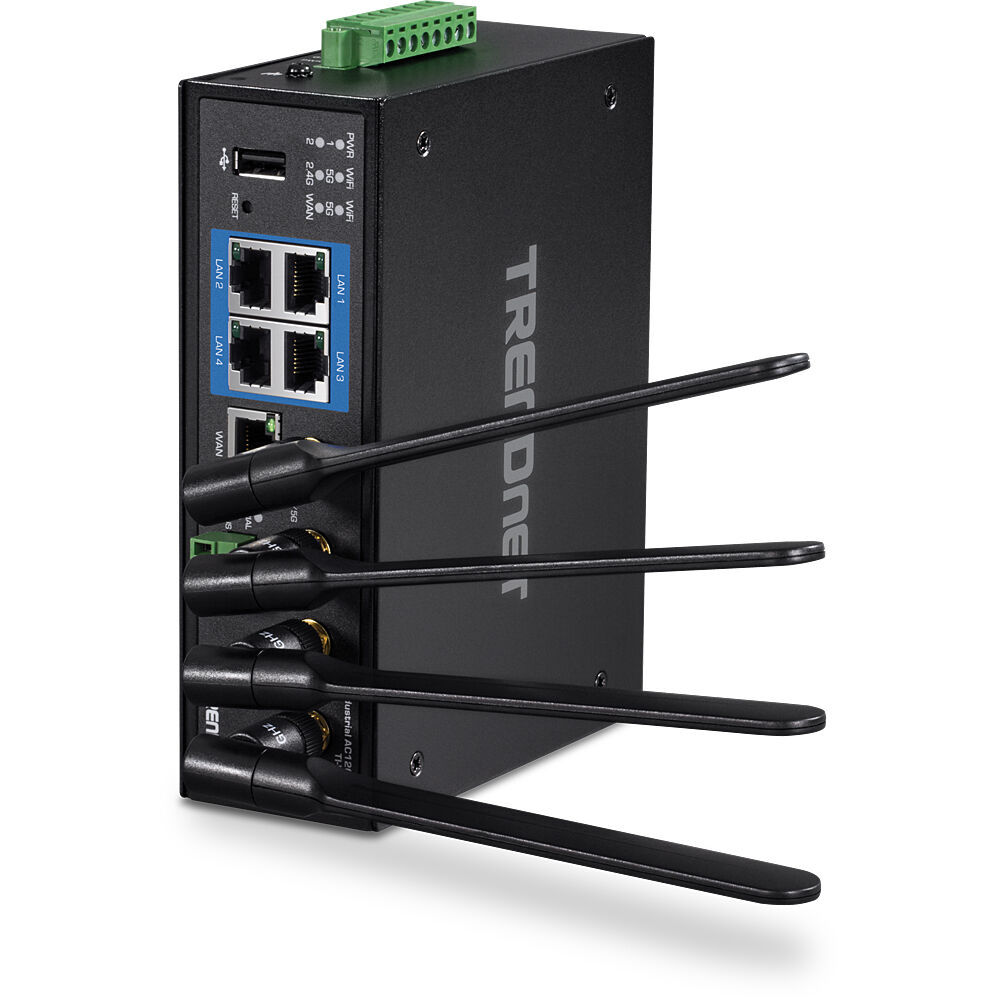 Router Trendnet TI-W100 WiFi 5 5 GHz Svart - 4