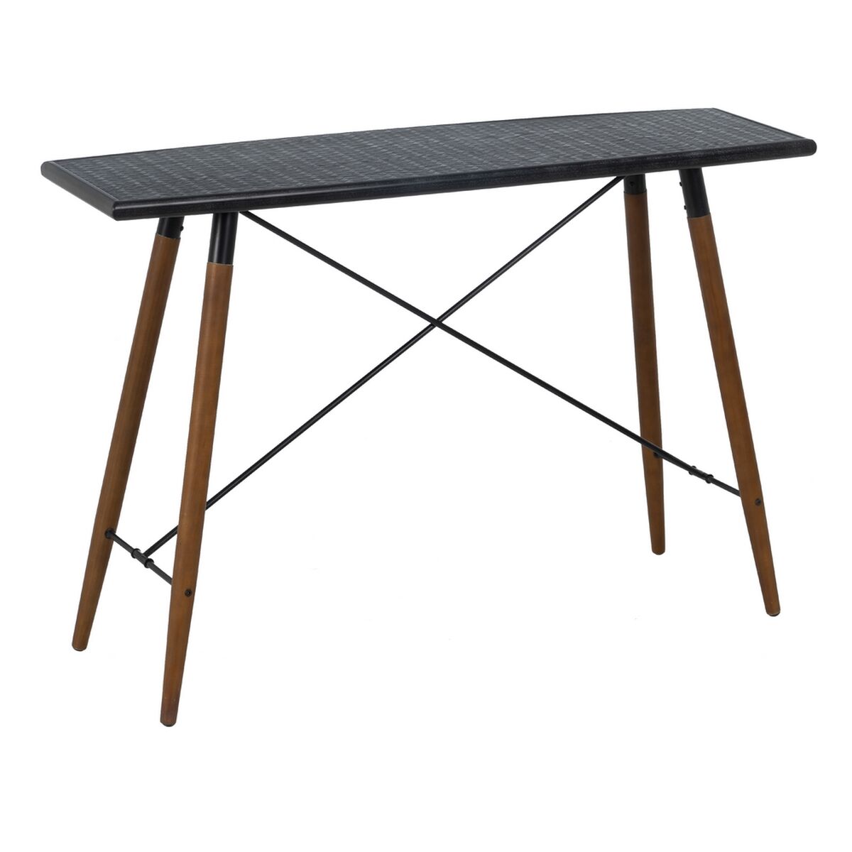 Mottagare OSLO Svart Naturell 120 x 38 x 81 cm
