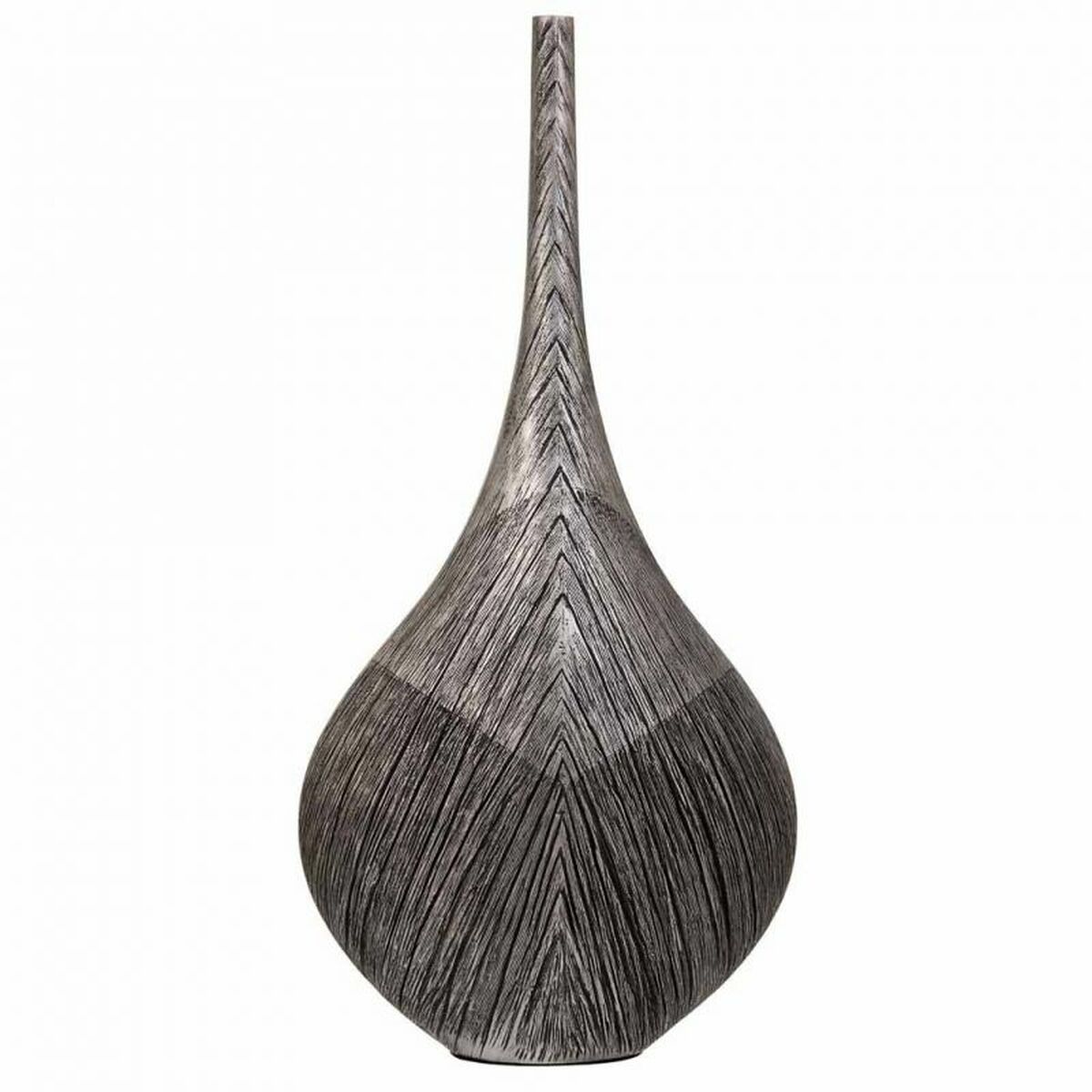 Vas Alexandra House Living Grå Silver Polyresin 13 x 48 x 23 cm - 3