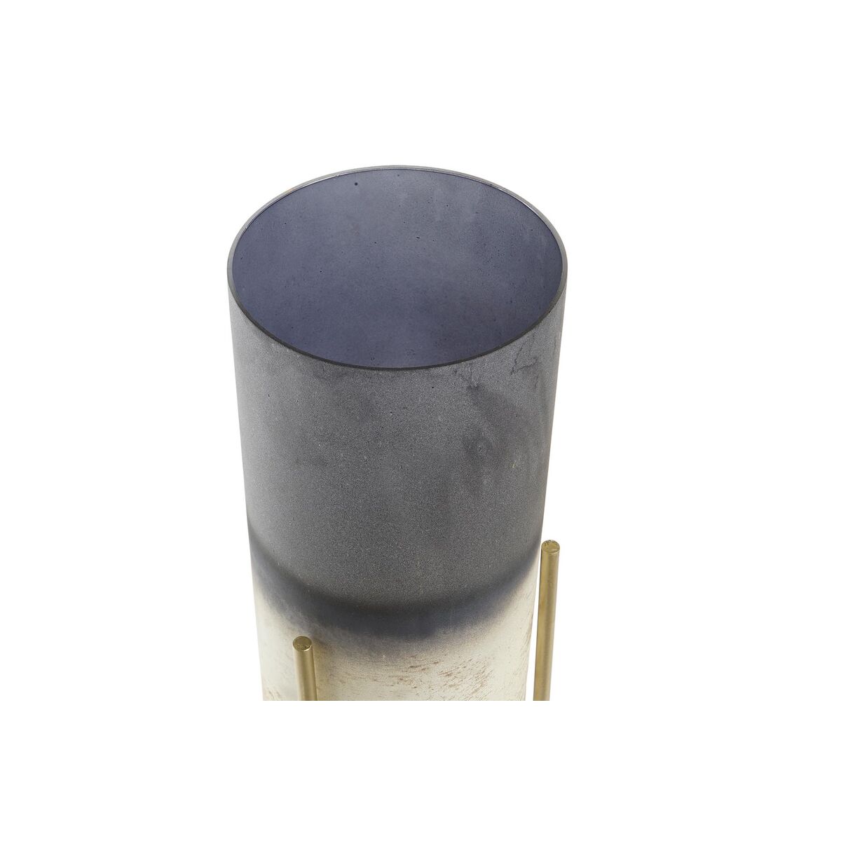 Ljusstakar DKD Home Decor Antikbehandlad Glas Metall (13 x 13 x 41 cm) - 2