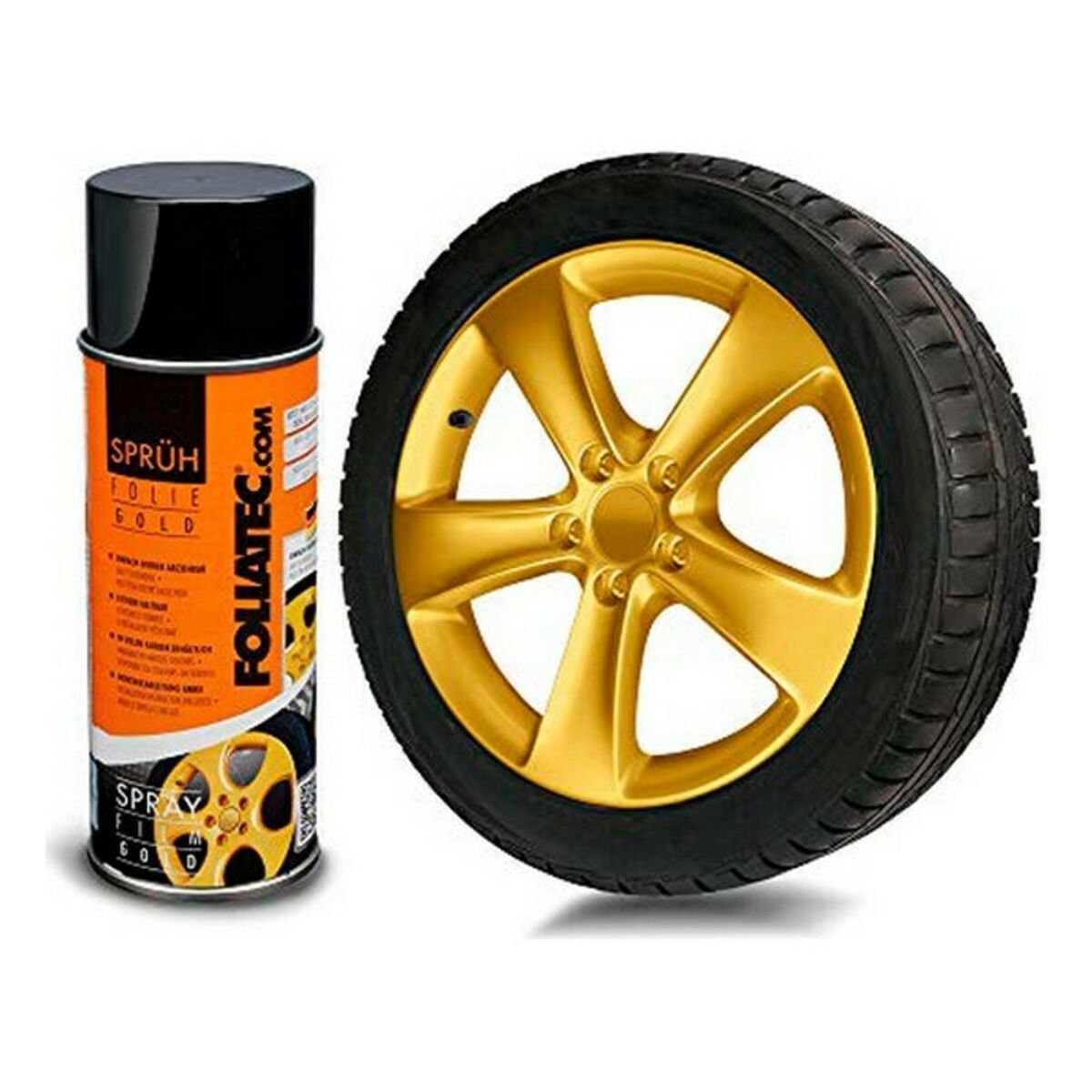 Flytande gummi för bilar Foliatec FT2046   Gyllene 400 ml - 2