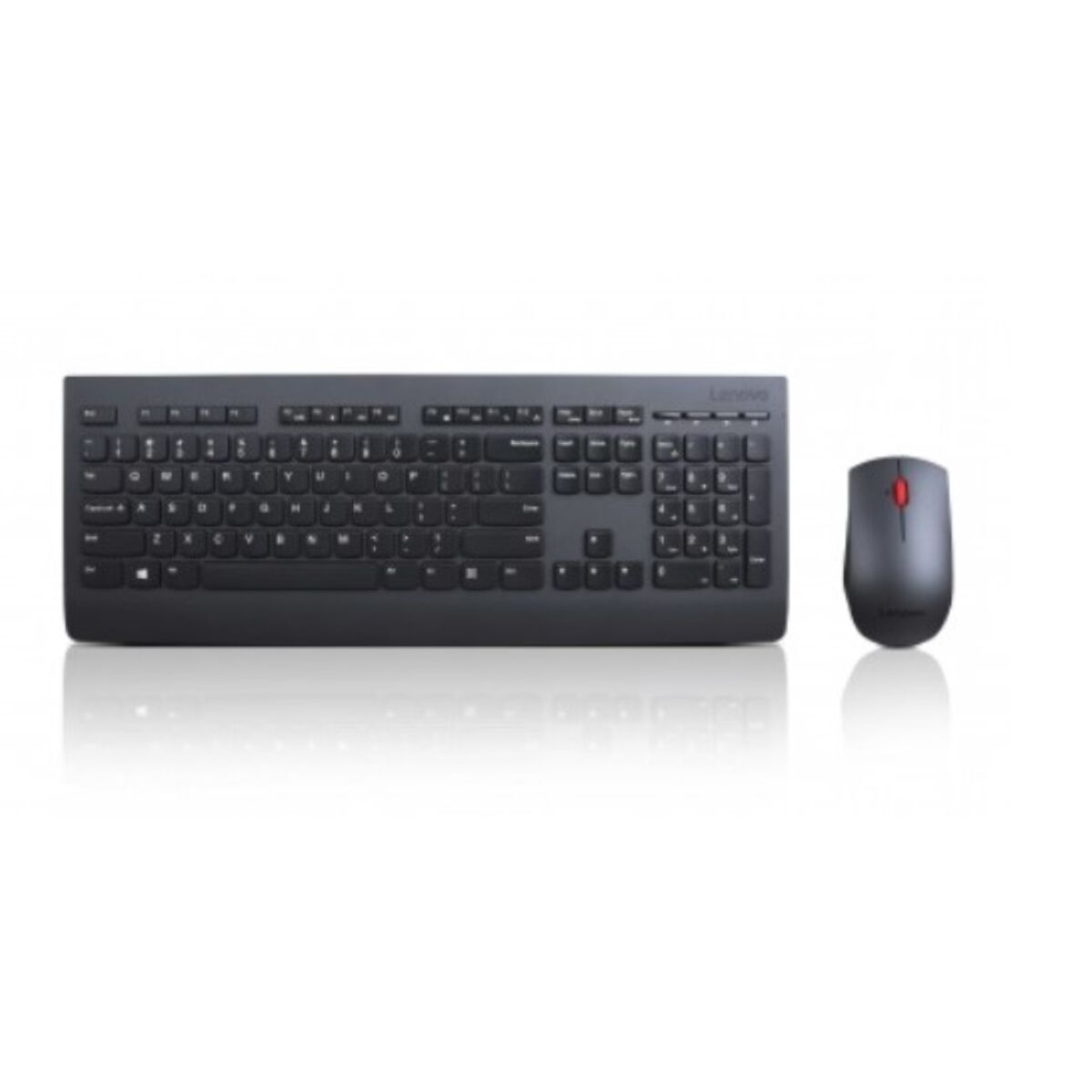 Trådlöst Tangentbord och Mus Lenovo 4X30H56823 Svart Qwerty Spanska