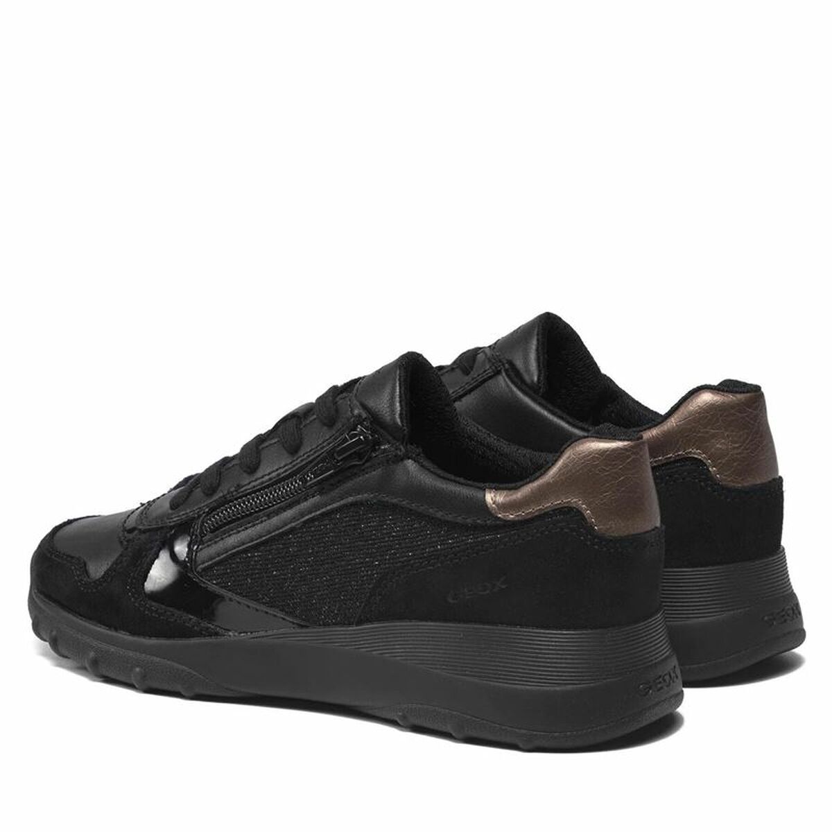 Sportskor Casual Dam Geox Alleniee Svart - 12