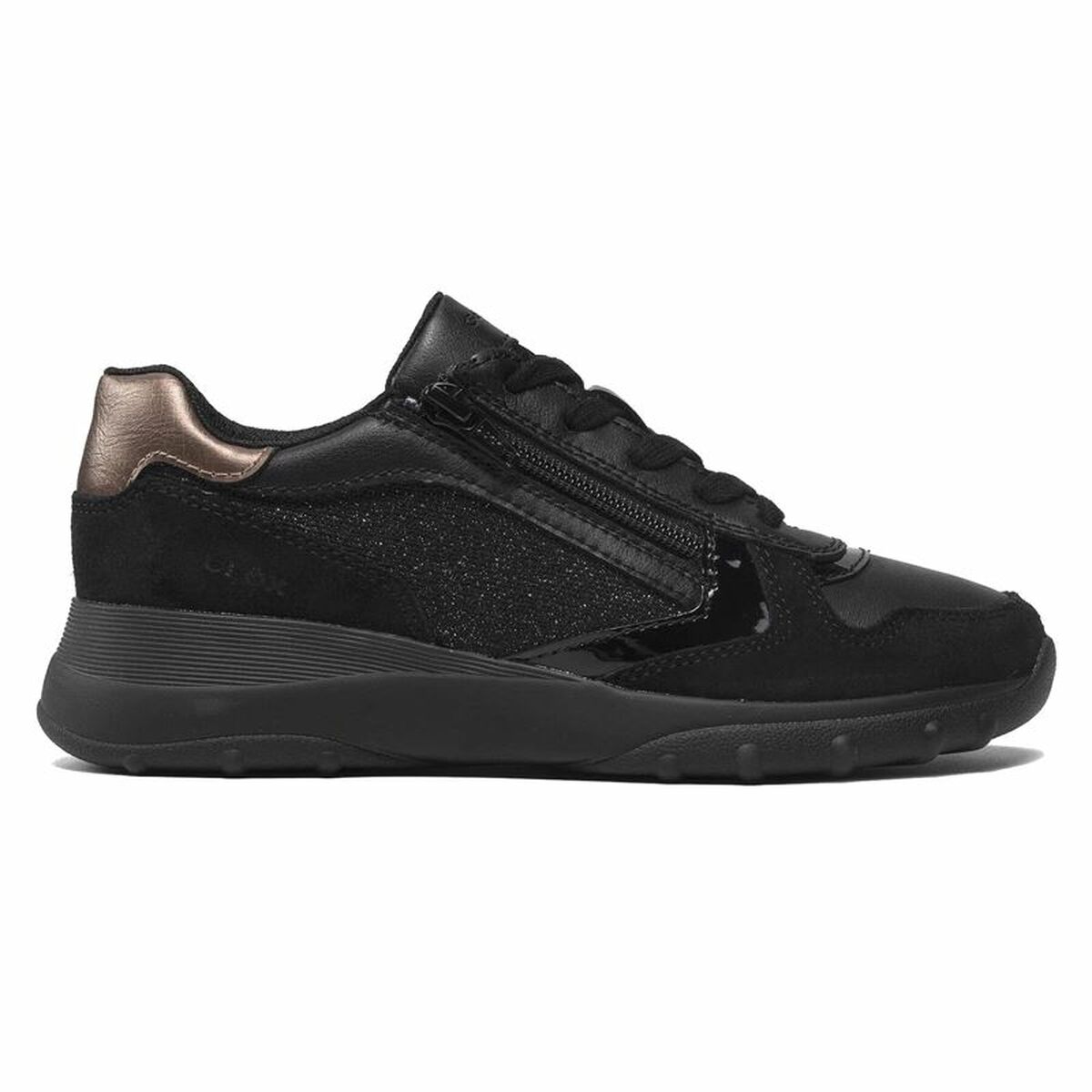Sportskor Casual Dam Geox Alleniee Svart - 4