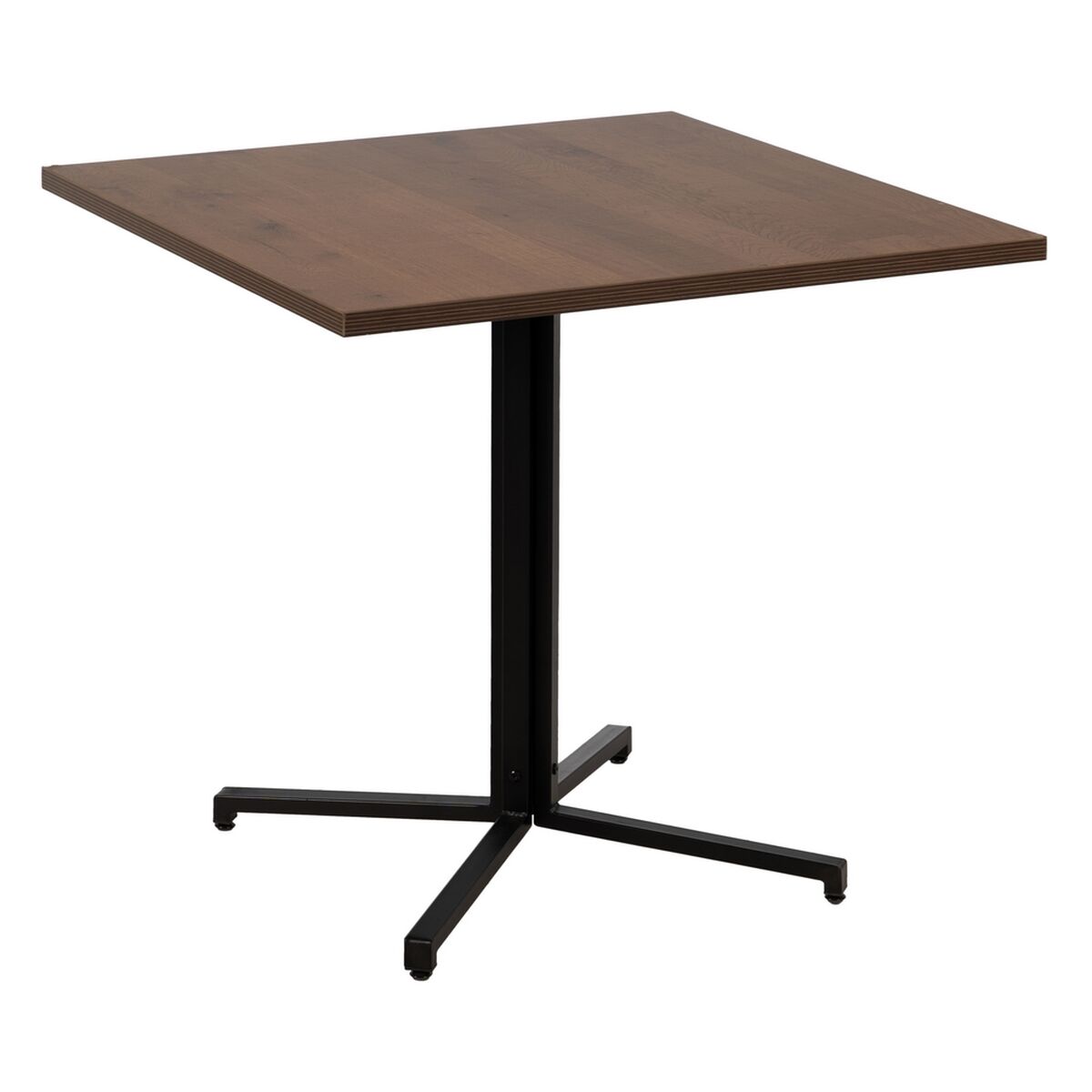 Bord Svart Naturell Trä MDF 80 x 80 x 75 cm