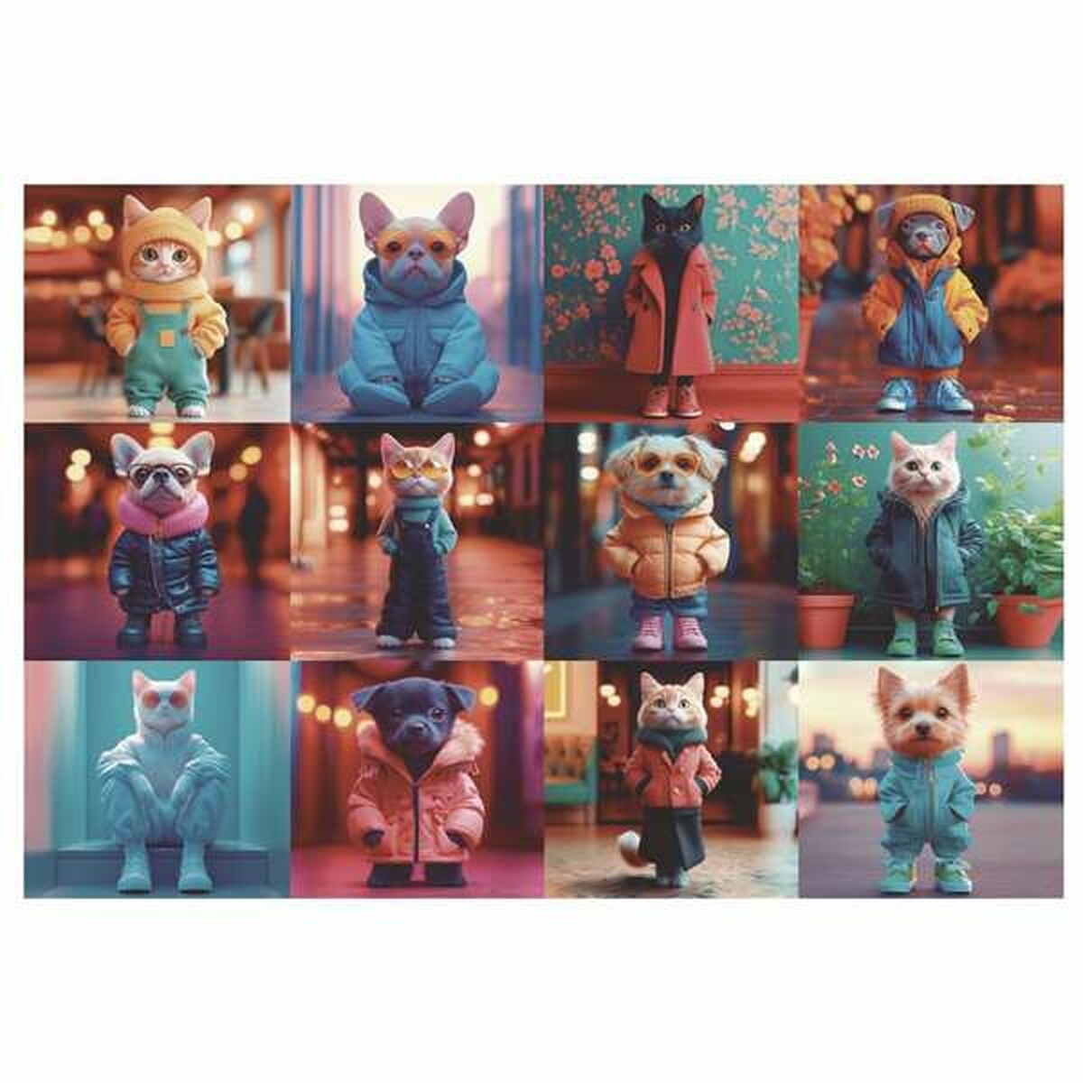 Pussel Educa 20219 Fashion Animals 200 Delar - 3