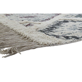 Matta DKD Home Decor Vit Svart Röd Bomull (160 x 230 x 1 cm)
