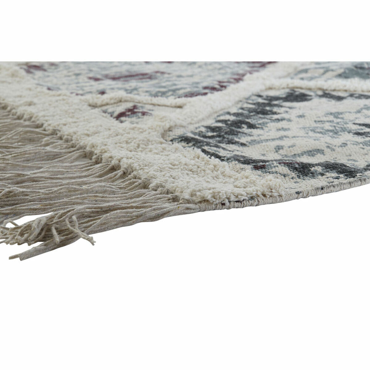 Matta DKD Home Decor Vit Svart Röd Bomull (160 x 230 x 1 cm) - 7