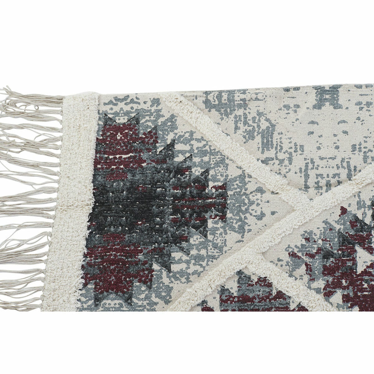 Matta DKD Home Decor Vit Svart Röd Bomull (160 x 230 x 1 cm) - 15