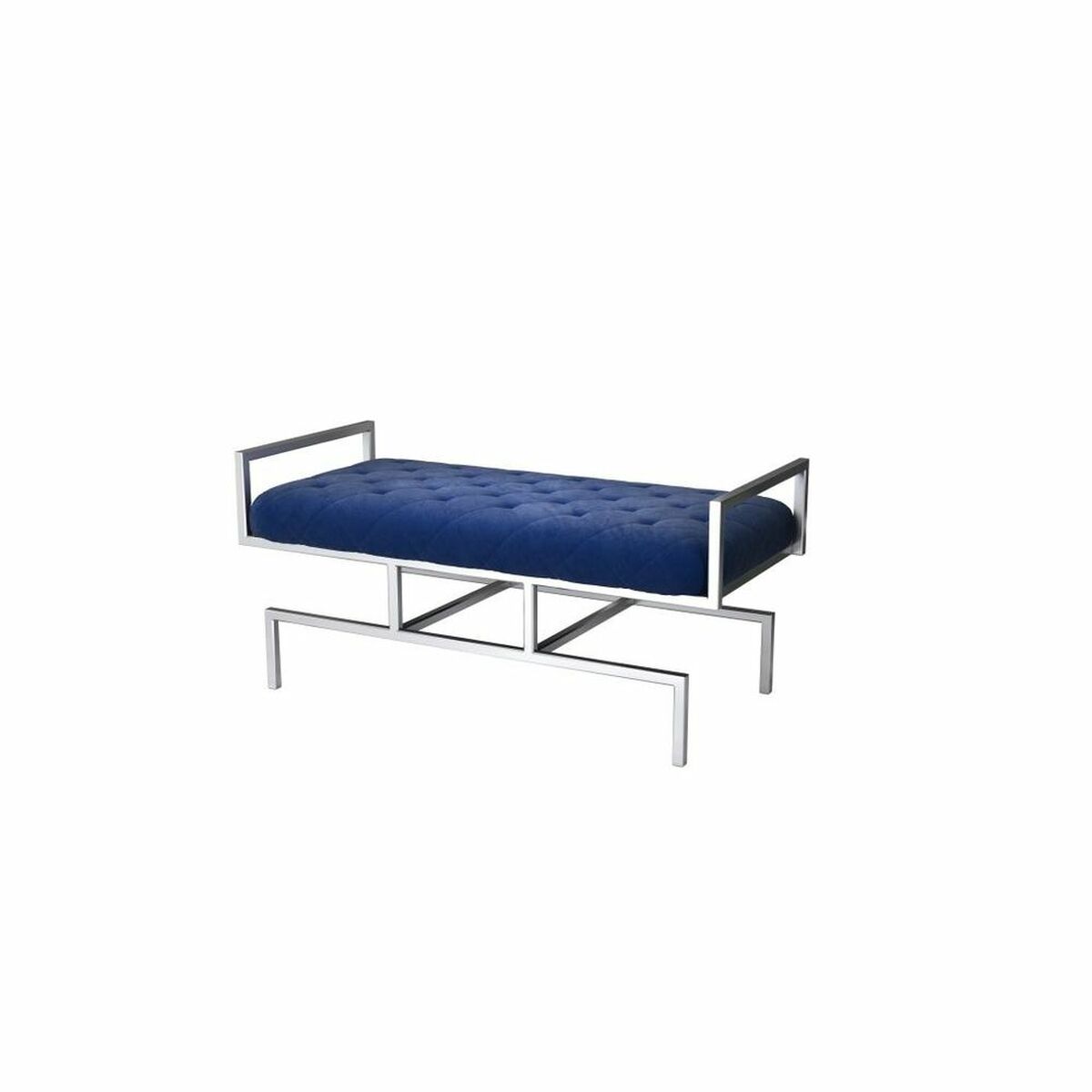 Sittpall DKD Home Decor   Blå Polyester Stål (97 x 44 x 46 cm) - 2