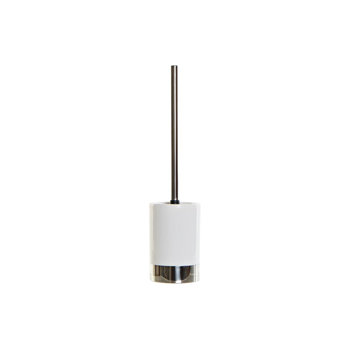 Toalettborste DKD Home Decor 9,5 x 9,5 x 41,3 cm Silvrig Vit polystyren - 7