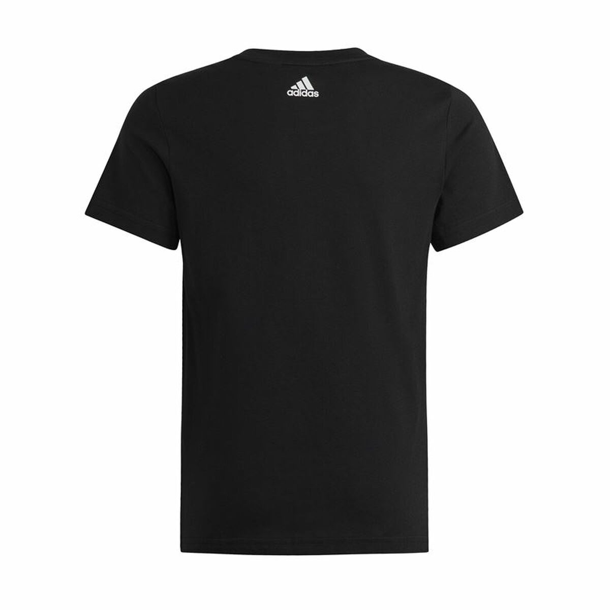 Barn T-shirt med kortärm Adidas Essentils Logo Linear Svart - 2